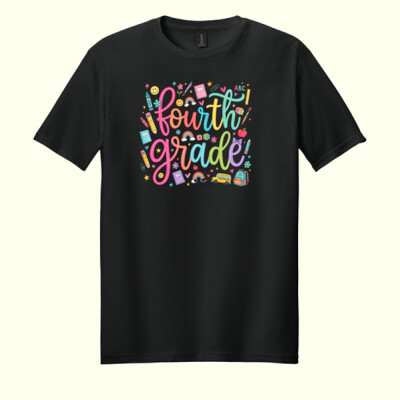 Fourth Grade Doodle 89-205 - Adult Softstyle ® T Shirt Thumbnail