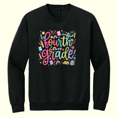 Fourth Grade Doodle 89-205 - Heavy Blend Crewneck Sweatshirt Thumbnail