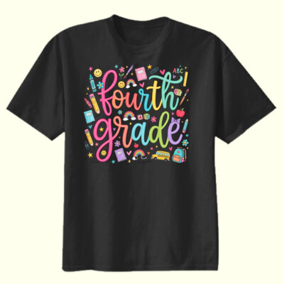Fourth Grade Doodle 89-205 - Youth Heavy Cotton 100% Cotton T Shirt Thumbnail