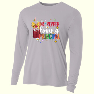 Dr. Pepper Loving Principal 84-100 - Adult Cooling Performance Long Sleeve Tee Thumbnail