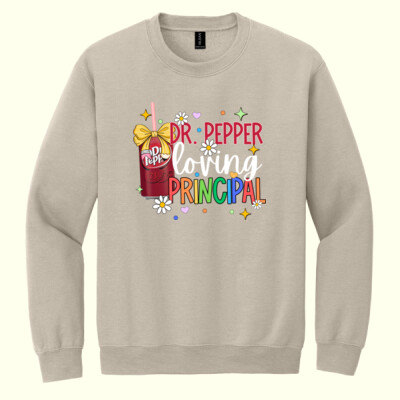 Dr. Pepper Loving Principal 84-100 - Heavy Blend Crewneck Sweatshirt Thumbnail