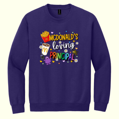 McDonald's Loving Principal 84-103 - Heavy Blend Crewneck Sweatshirt Thumbnail