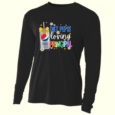 Diet Pepsi Loving Principal 84-105 - Adult Cooling Performance Long Sleeve Tee Thumbnail