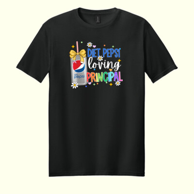Diet Pepsi Loving Principal 84-105 - Adult Softstyle ® T Shirt Thumbnail