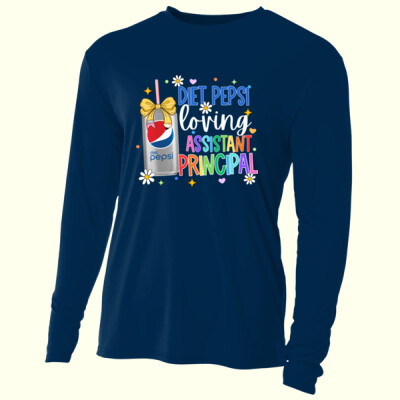 Diet Pepsi Loving Assistant Principal 84-200 - Adult Cooling Performance Long Sleeve Tee Thumbnail
