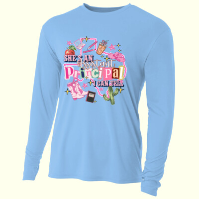 She's an Assistant Principal, I Can Tell 84-202 - Adult Cooling Performance Long Sleeve Tee Thumbnail