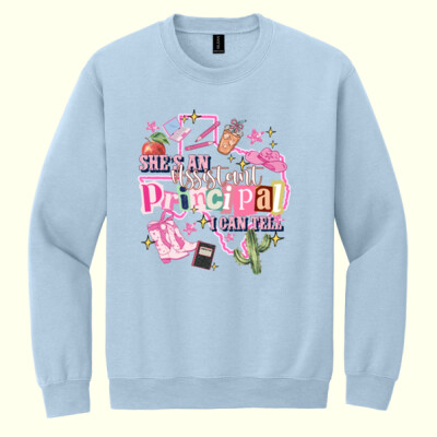 She's an Assistant Principal, I Can Tell 84-202 - Heavy Blend Crewneck Sweatshirt Thumbnail