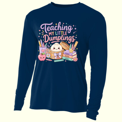 Teaching My Little Dumplings 99-313 - Adult Cooling Performance Long Sleeve Tee Thumbnail