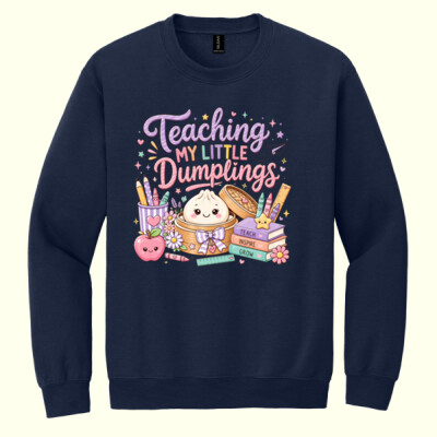 Teaching My Little Dumplings 99-313 - Heavy Blend Crewneck Sweatshirt Thumbnail