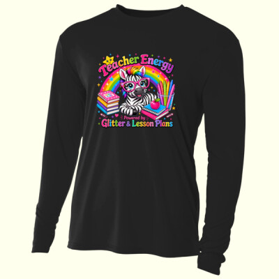 Teacher Energy Zebra 99-314 - Adult Cooling Performance Long Sleeve Tee Thumbnail