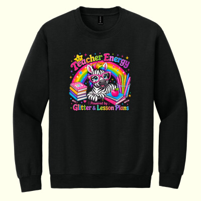 Teacher Energy Zebra 99-314 - Heavy Blend Crewneck Sweatshirt Thumbnail