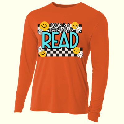 Today Is a Good Day to READ-99-317  - Adult Cooling Performance Long Sleeve Tee Thumbnail