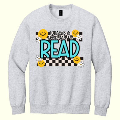 Today Is a Good Day to READ-99-317  - Heavy Blend Crewneck Sweatshirt Thumbnail