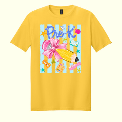 Pre-K  Pencil Coquette 96-139- - Adult Softstyle ® T Shirt Thumbnail