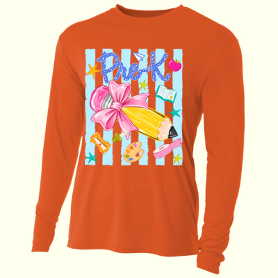 Pre-K  Pencil Coquette 96-139- - Adult Cooling Performance Long Sleeve Tee Thumbnail