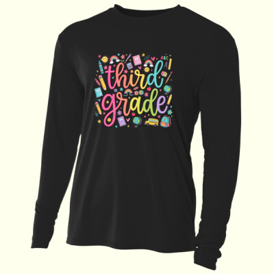 Third Grade Doodle 89-207 - Adult Cooling Performance Long Sleeve Tee Thumbnail