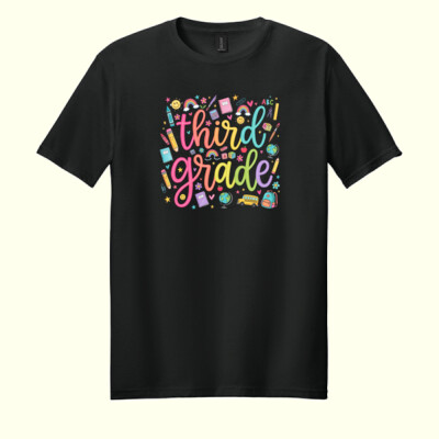 Third Grade Doodle 89-207 - Adult Softstyle ® T Shirt Thumbnail