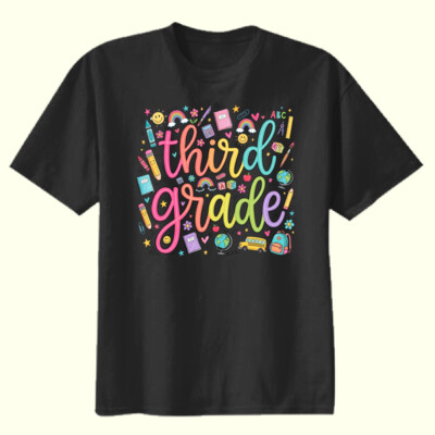 Third Grade Doodle 89-207 - Youth Heavy Cotton 100% Cotton T Shirt Thumbnail