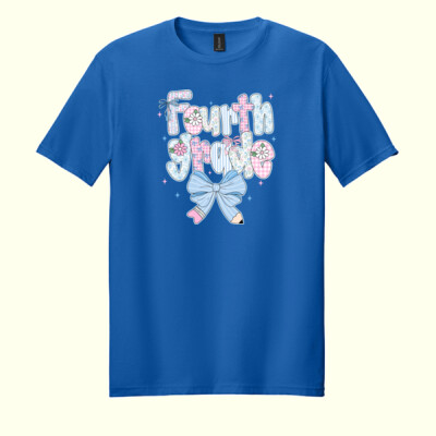 Fourth Grade Pastels Coquette 89-212 - Adult Softstyle ® T Shirt Thumbnail