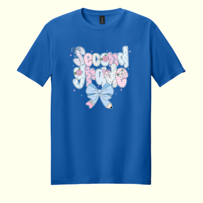 Second Grade Coquette Pastels 89-214 - Adult Softstyle ® T Shirt Thumbnail