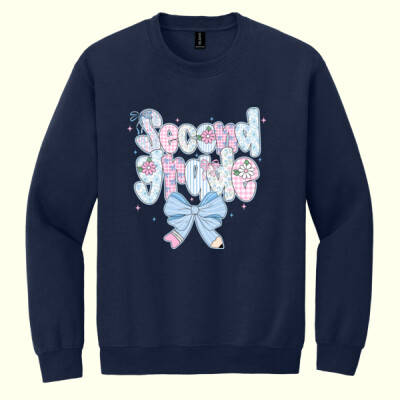Second Grade Coquette Pastels 89-214 - Heavy Blend Crewneck Sweatshirt Thumbnail