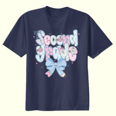 Second Grade Coquette Pastels 89-214 - Youth Heavy Cotton 100% Cotton T Shirt Thumbnail