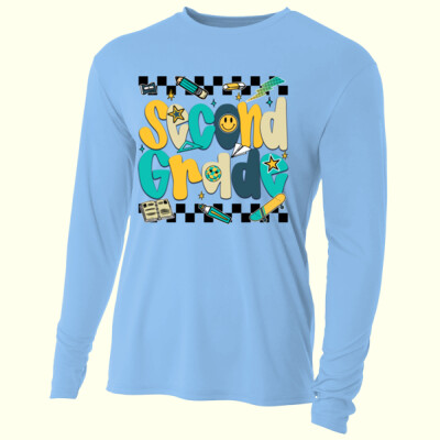 Second Grade Teal 89-217 - Adult Cooling Performance Long Sleeve Tee Thumbnail