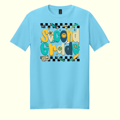 Second Grade Teal 89-217 - Adult Softstyle ® T Shirt Thumbnail