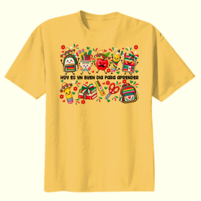 Hoy Es Un Buen Dia Para Aprender 80-005 - Youth Heavy Cotton 100% Cotton T Shirt Thumbnail