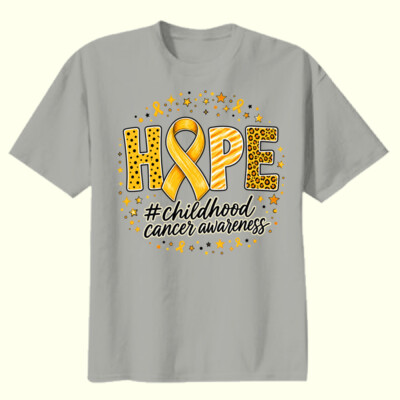 Childhood Cancer Awareness 87-051 - Youth Heavy Cotton 100% Cotton T Shirt Thumbnail