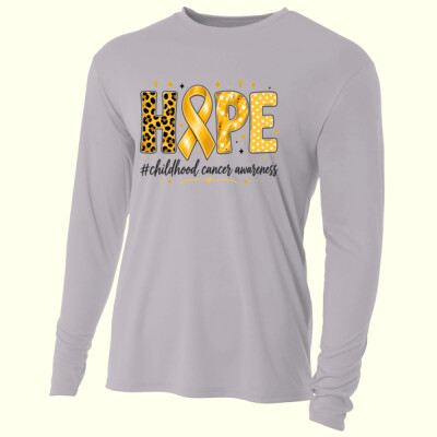 Childhood Cancer Awareness Hope 87-052 - Adult Cooling Performance Long Sleeve Tee Thumbnail