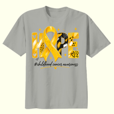 Childhood Cancer Awareness 87-053 - Youth Heavy Cotton 100% Cotton T Shirt Thumbnail