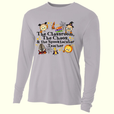 Halloween Doodles 40-105 - Adult Cooling Performance Long Sleeve Tee Thumbnail
