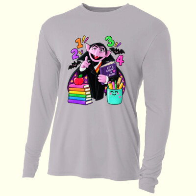 Halloween counting 40-107 - Adult Cooling Performance Long Sleeve Tee Thumbnail