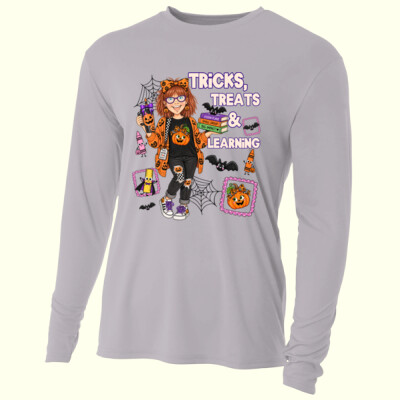 Tricks, Treats & Learning 40-108 - Adult Cooling Performance Long Sleeve Tee Thumbnail