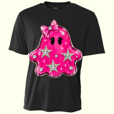 Pink Sparkle Ghost 🎀👻40-004 - Youth Cooling Performance Short Sleeve Tee Thumbnail