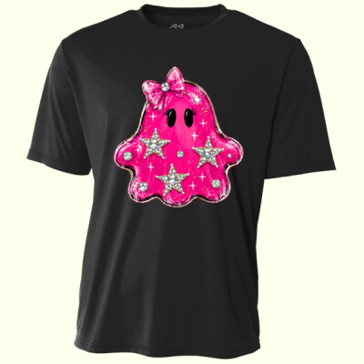 Pink Sparkle Ghost 🎀👻40-004 - Adult Cooling Performance Short Sleeve Tee Thumbnail