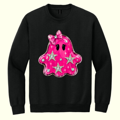 Pink Sparkle Ghost 🎀👻40-004 - Heavy Blend Crewneck Sweatshirt Thumbnail