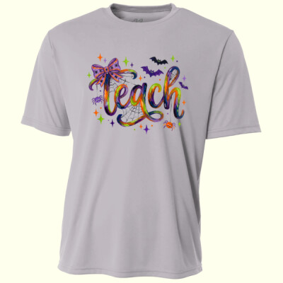 Teach Halloween 🎃🕷️ 40-001 - Adult Cooling Performance Short Sleeve Tee Thumbnail