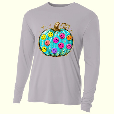 Smiley Pumpkin 40-006 - Adult Cooling Performance Long Sleeve Tee Thumbnail
