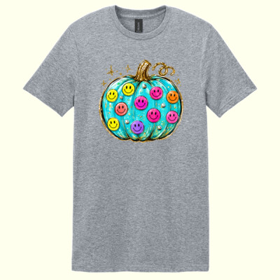 Smiley Pumpkin 40-006 - Adult Softstyle ® T Shirt Thumbnail