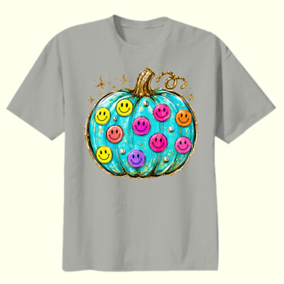 Smiley Pumpkin 40-006 - Youth Heavy Cotton 100% Cotton T Shirt Thumbnail
