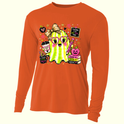 Teaching Is My Boo-tiful Thing 40-013 - Adult Cooling Performance Long Sleeve Tee Thumbnail
