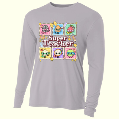 Super Teacher 🍎⭐99-329 - Adult Cooling Performance Long Sleeve Tee Thumbnail