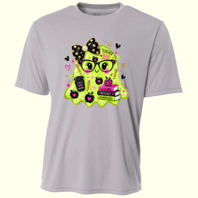 Teacher Boo Ghost 👻💚 40-017 - Adult Cooling Performance Short Sleeve Tee Thumbnail
