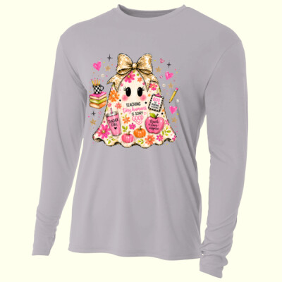 Teaching Tiny Humans Ghost 👻🌸 40-021 - Adult Cooling Performance Long Sleeve Tee Thumbnail