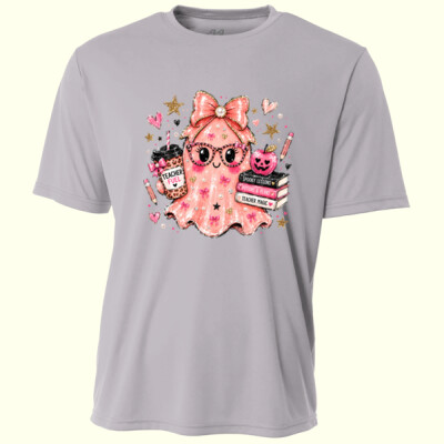 Teacher Magic Pink Ghost 🎀👻 40-025 - Adult Cooling Performance Short Sleeve Tee Thumbnail