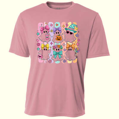 Colorful Girly Ghost Crew 👻🎀 40-026 - Adult Cooling Performance Short Sleeve Tee Thumbnail