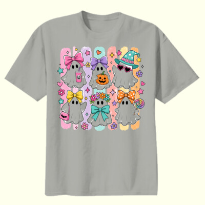 Colorful Girly Ghost Crew 👻🎀 40-026 - Youth Heavy Cotton 100% Cotton T Shirt Thumbnail