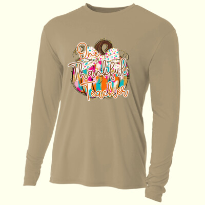 One Thankful Teacher 🎃🎀 40-033 - Adult Cooling Performance Long Sleeve Tee Thumbnail